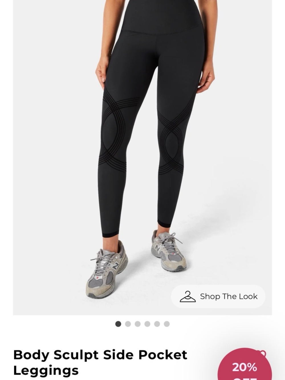 Body Sculpt Side Pocket Leggings - Black